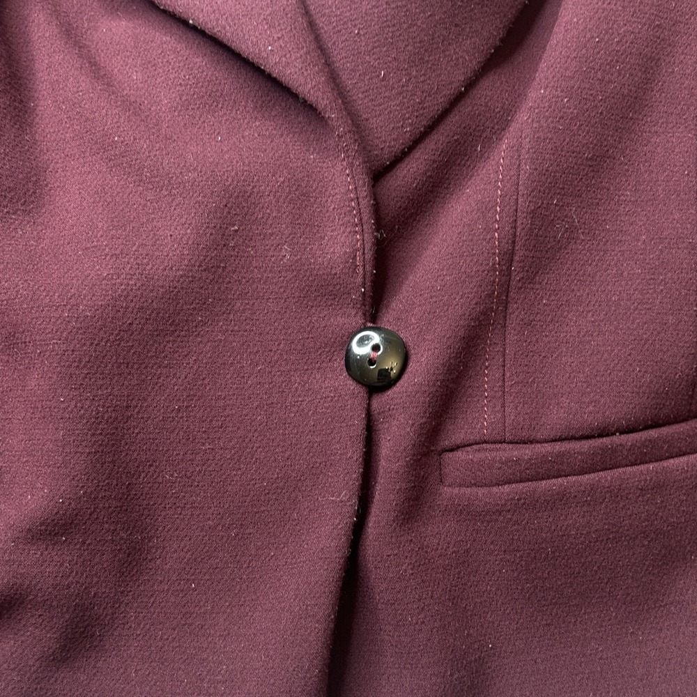 Cartonnier for Anthropologie Plum Balloon Sleeve Studio Blazer Jacket Size L - Picture 5 of 16